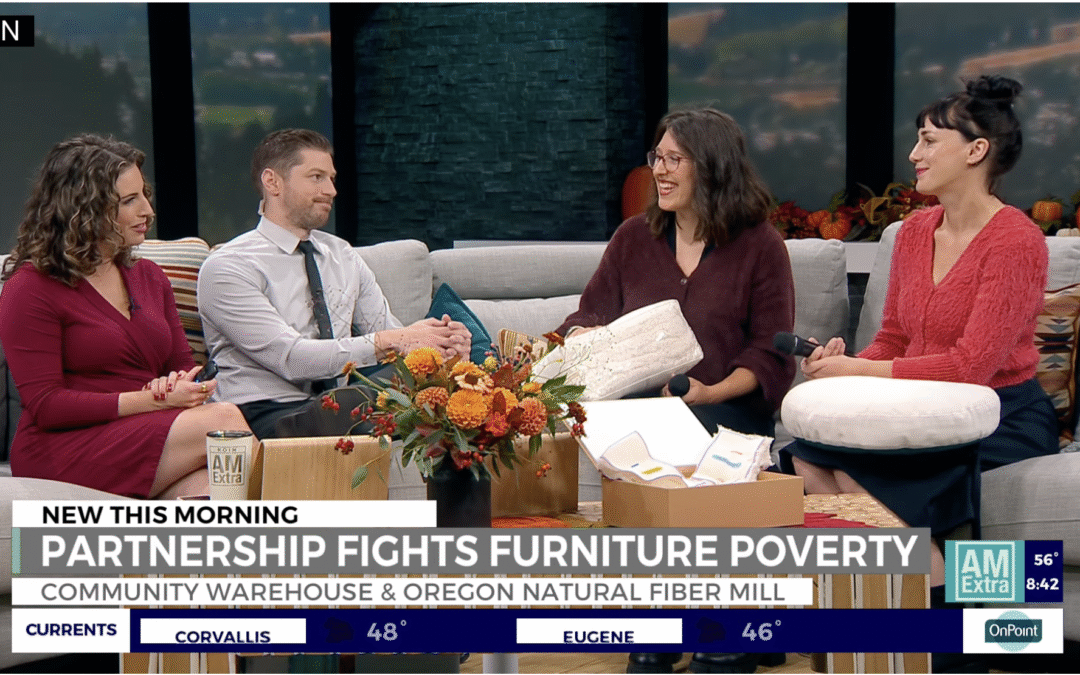 KOIN AM Extra: Oregon Natural Fiber Mill Partners with Community Warehouse to Sustainably Fight Furniture Poverty